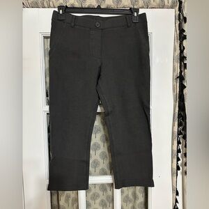 Women’s Large Betabrand Treggings pull on cropped trousers dark grey EUC